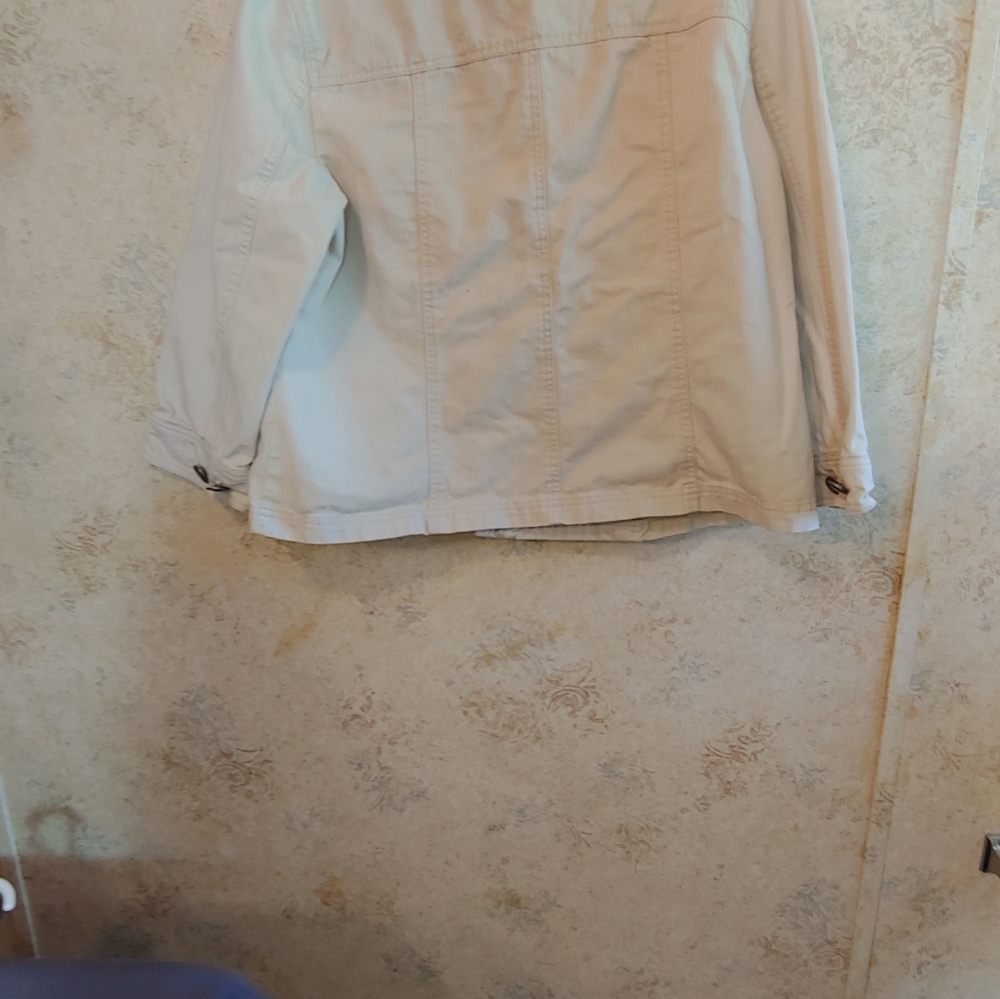LAL (Live A Little) Cream and Grey Striped Jacket - Picture 2 of 10